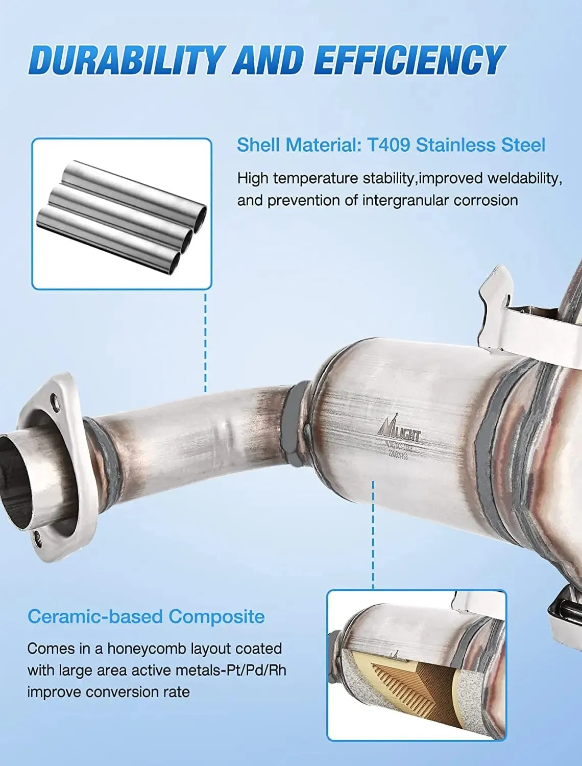 2007-2017 Jeep Patriot 2007-2008 Dodge Caliber 2007-2017 Jeep Compass Catalytic Converter