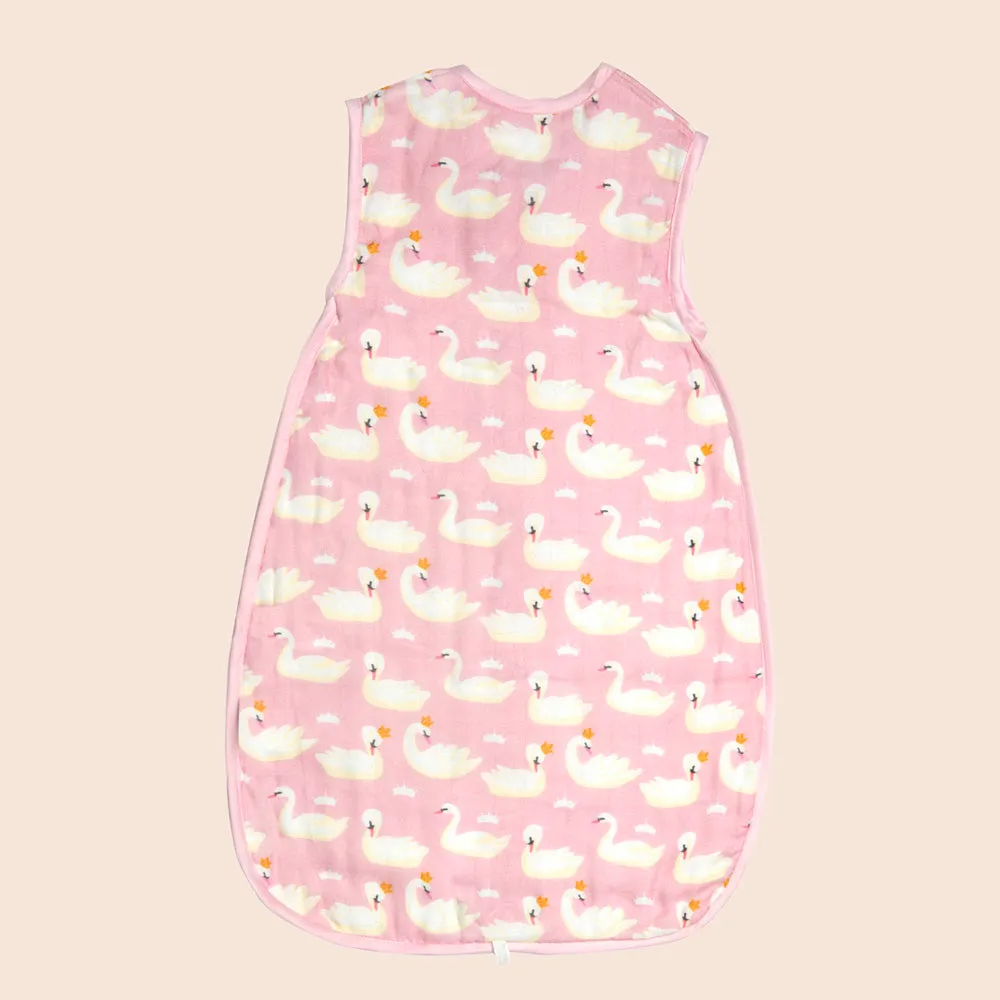 Bamboo Muslin Sleeping Bag - Swan