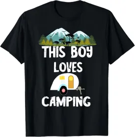 Camping Boy Camp Camper Camping Adventures Camping Lovers T-Shirt