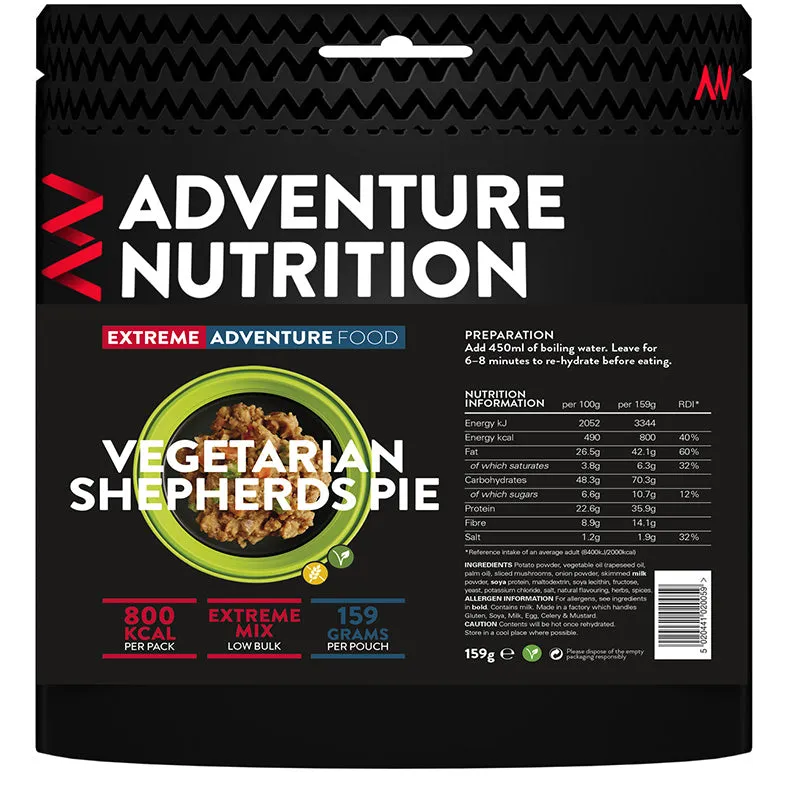 Extreme Adventure Food Vegetarian Shepherds Pie - 800Kcal