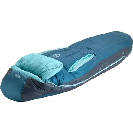 Forte Endless Promise Sleeping Bag: 20 Degree Women's NEMO Equipment Inc., Abyss/Hazy Aqua
