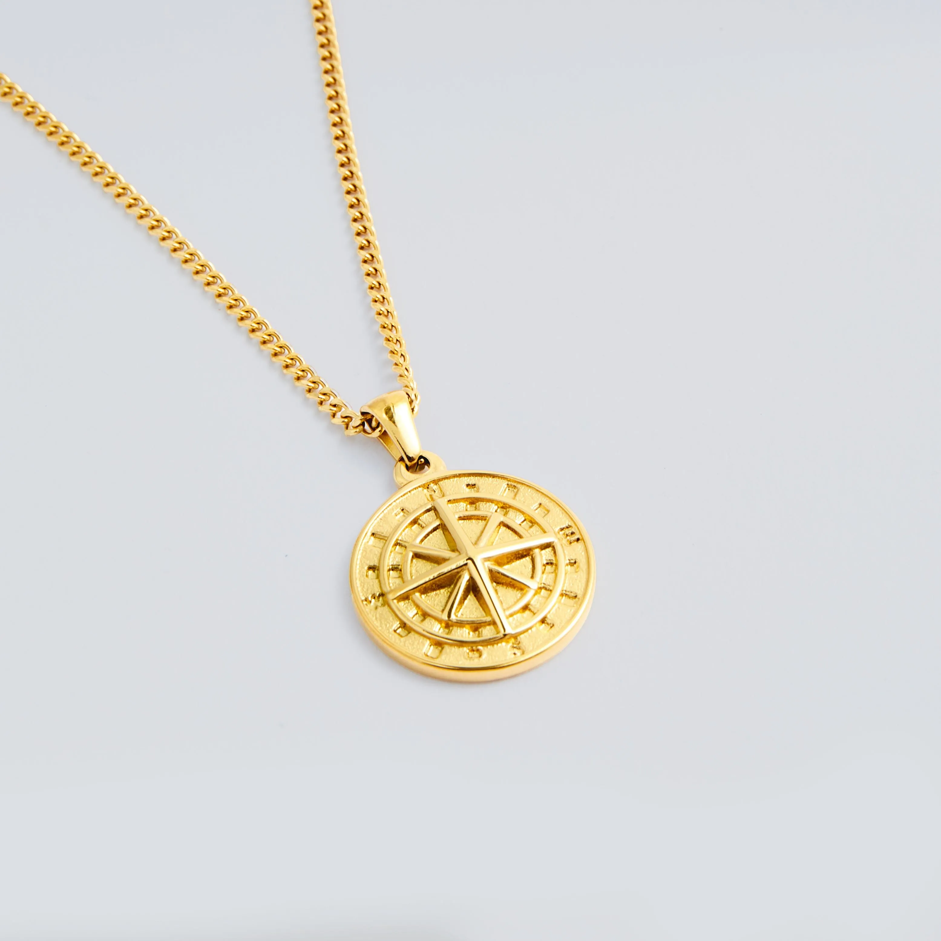 Gold Compass Pendant