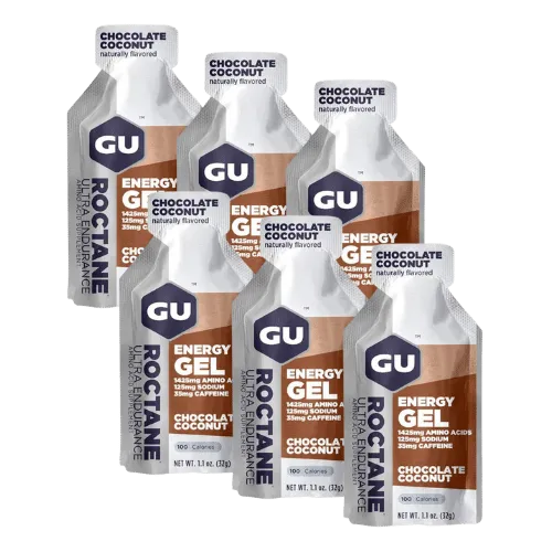 GU Energy - Roctane Energy Gels - Chocolate Coconut (with caffeine)