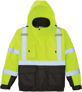 Klein Tools 60501 Bomber Jacket, High-Visibility Reflective Winter Jacket, 220-Gram Insulation for Superior Warmth, ANSI Compliant, 2XL