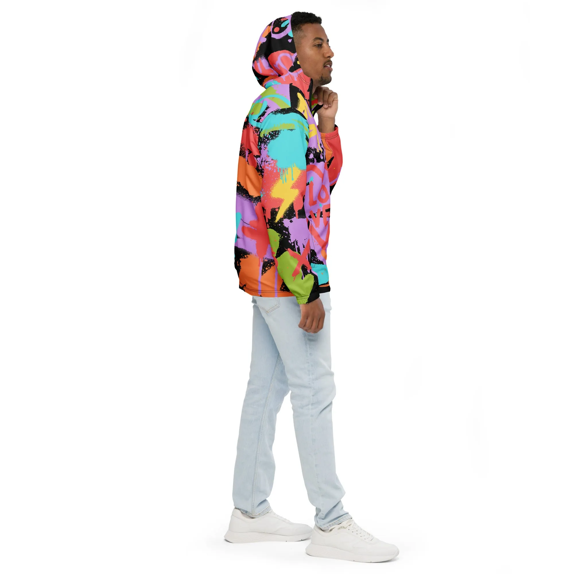 LGBT Gay Pride Rainbow Graffiti Jacket