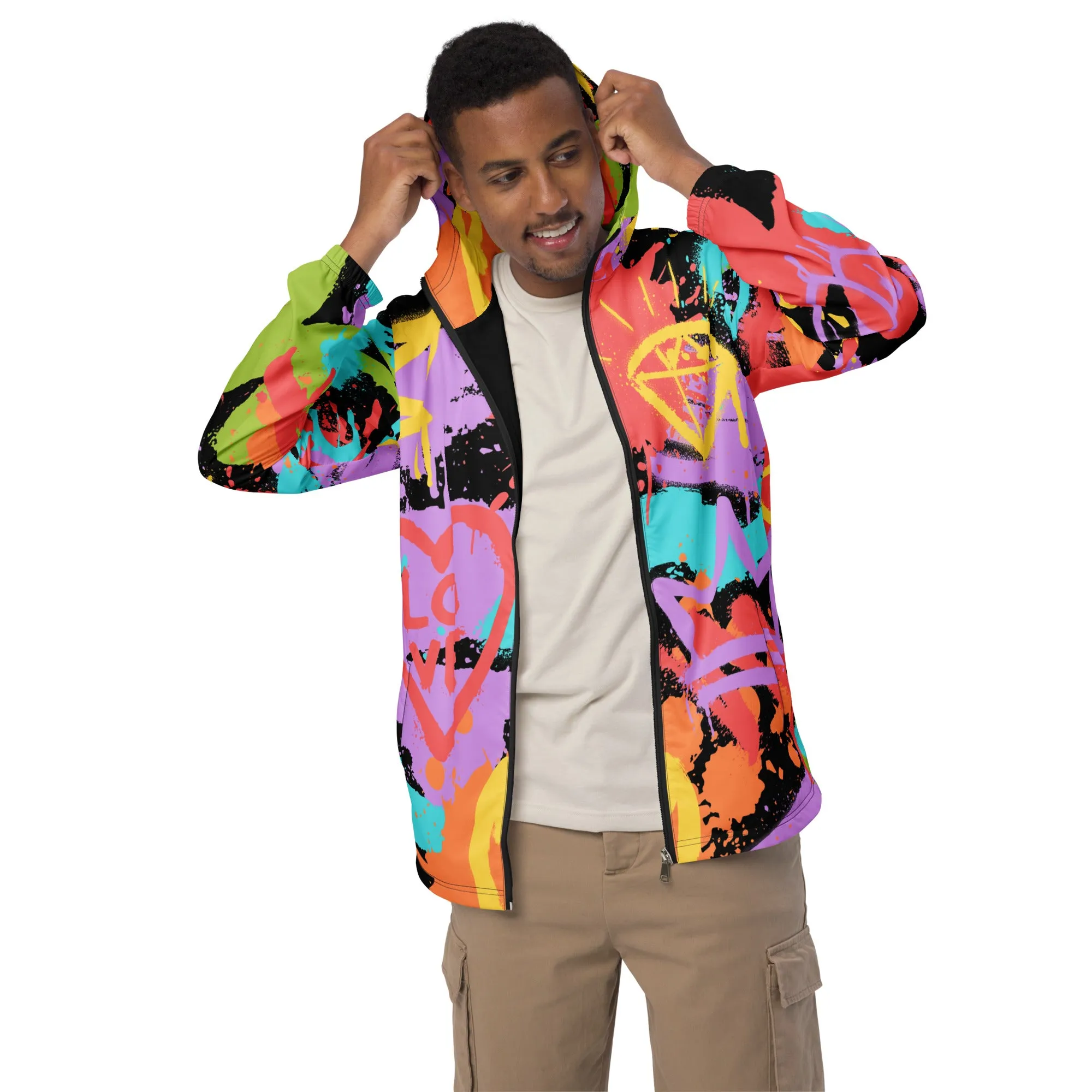 LGBT Gay Pride Rainbow Graffiti Jacket