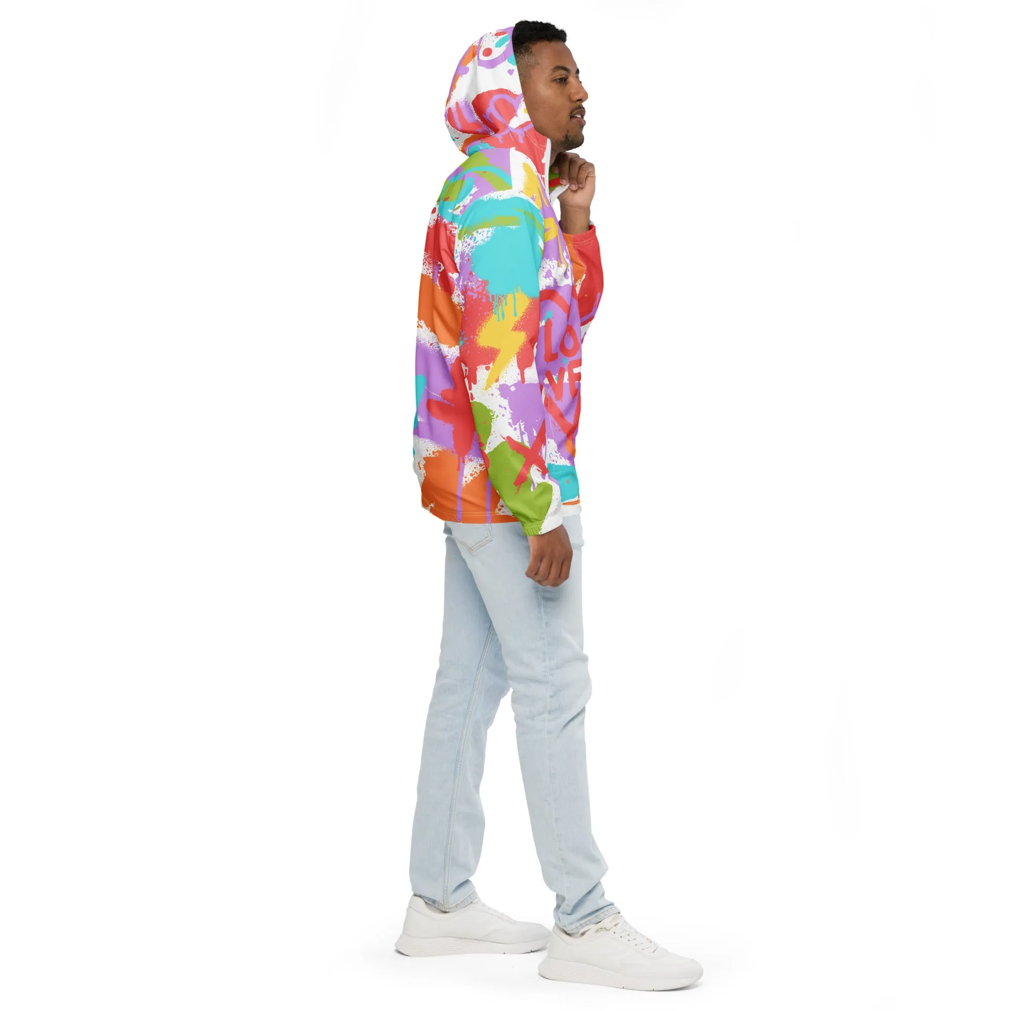 LGBT Gay Pride Rainbow Graffiti Jacket