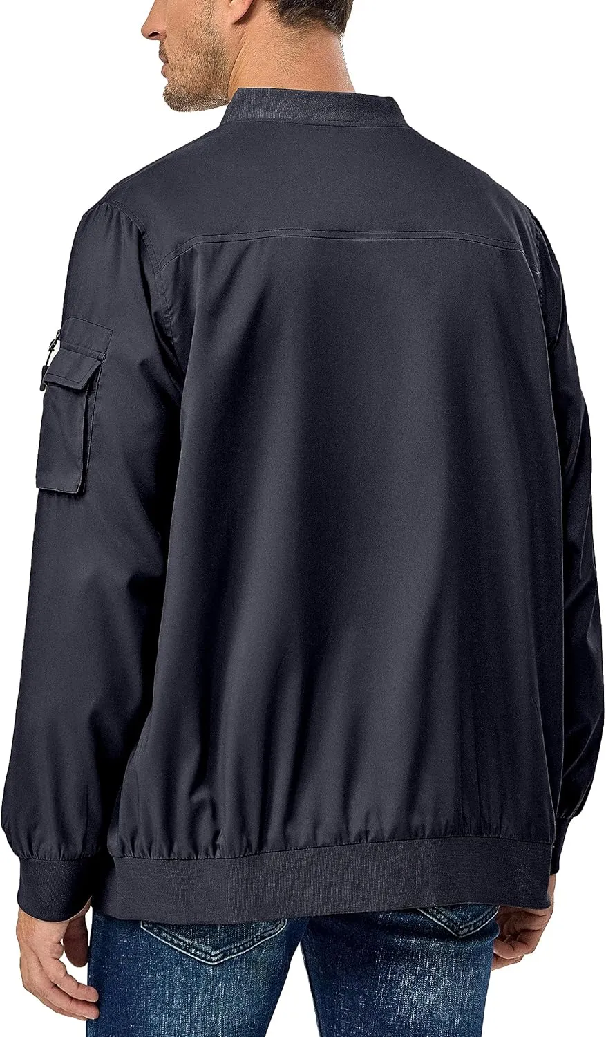 Little Donkey Andy Men's Lightweight Bomber Jacket Causal Fashion Flight Windbreaker Fall Spring Outdoor Coat