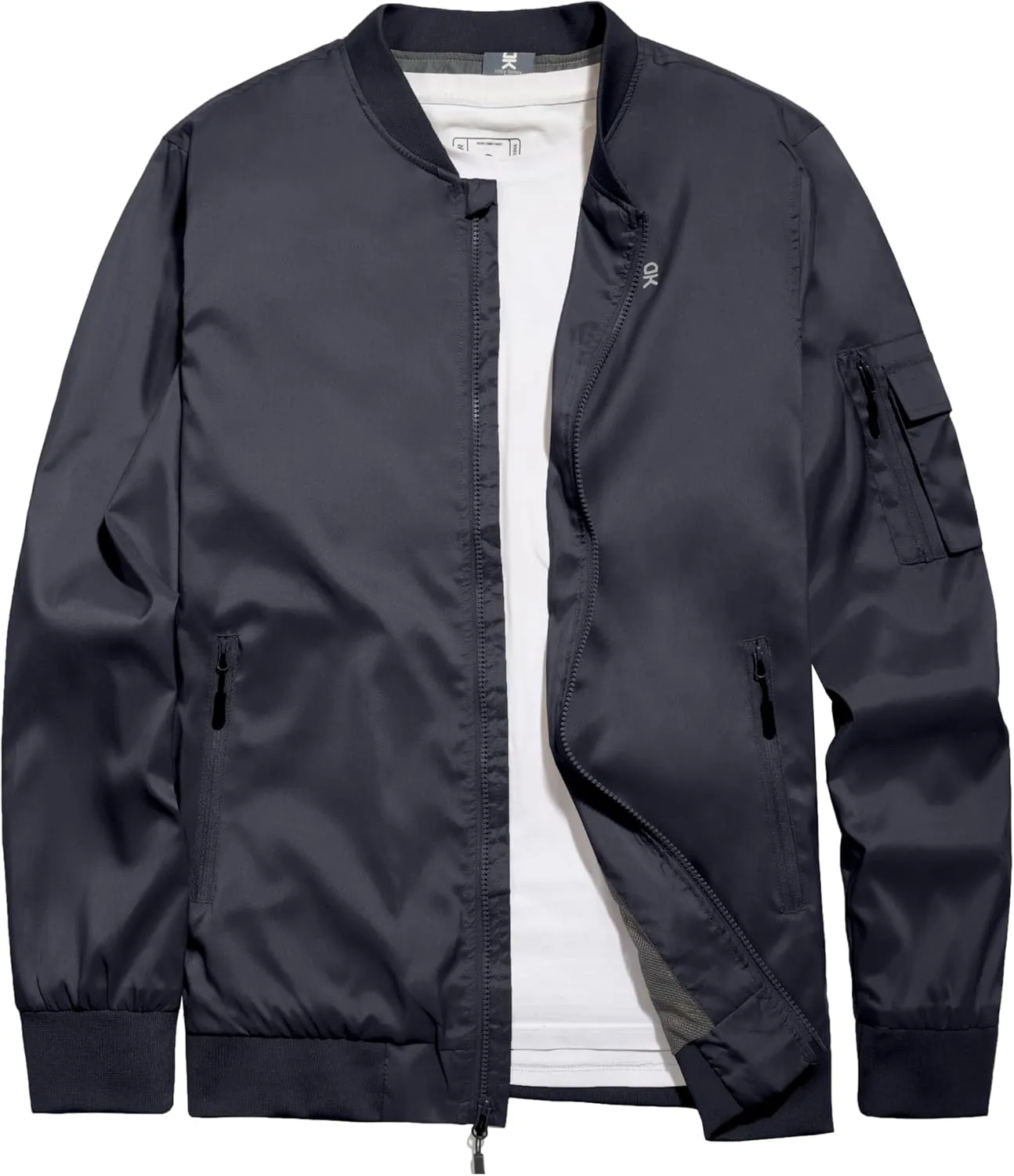Little Donkey Andy Men's Lightweight Bomber Jacket Causal Fashion Flight Windbreaker Fall Spring Outdoor Coat