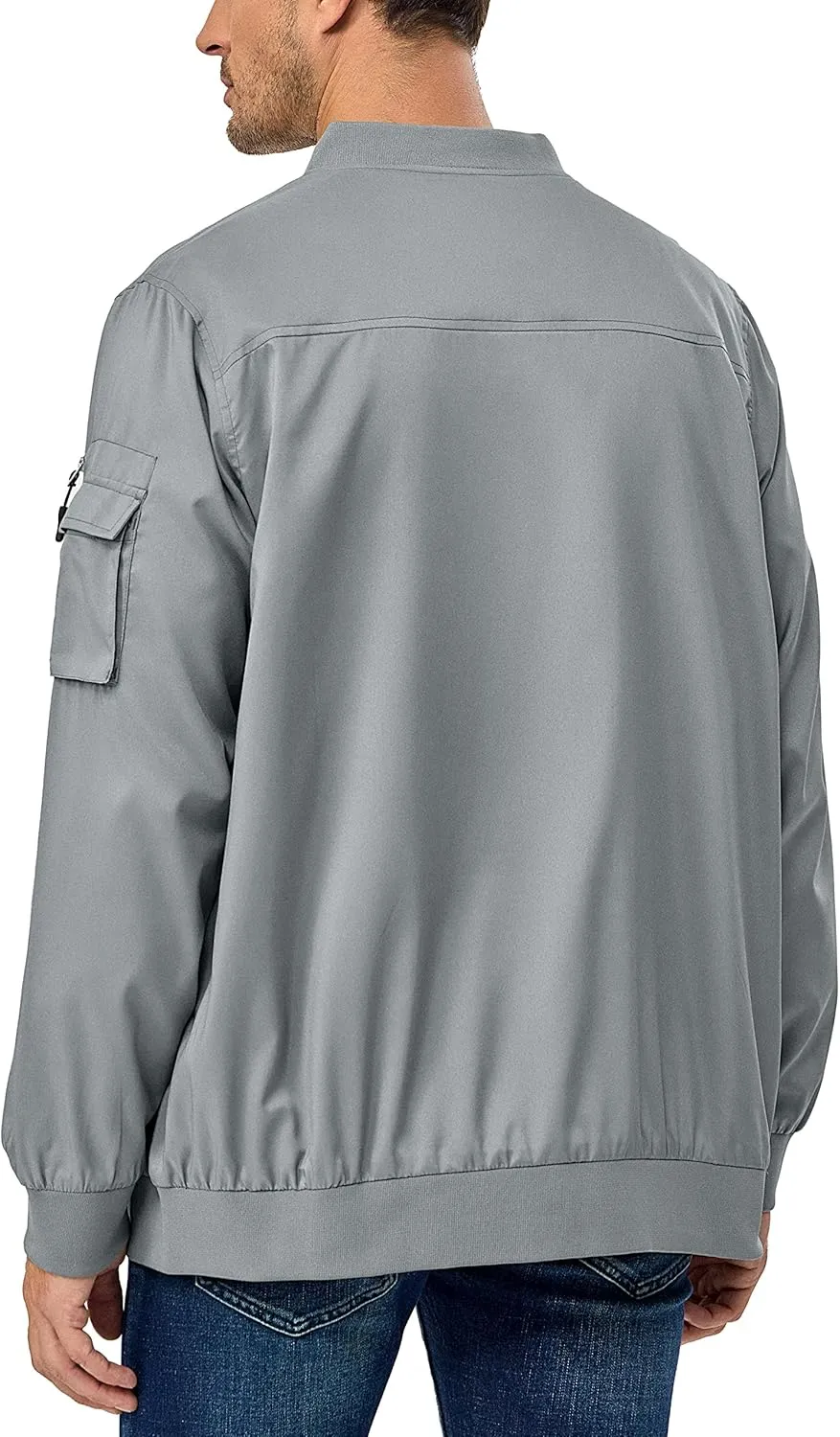 Little Donkey Andy Men's Lightweight Bomber Jacket Causal Fashion Flight Windbreaker Fall Spring Outdoor Coat