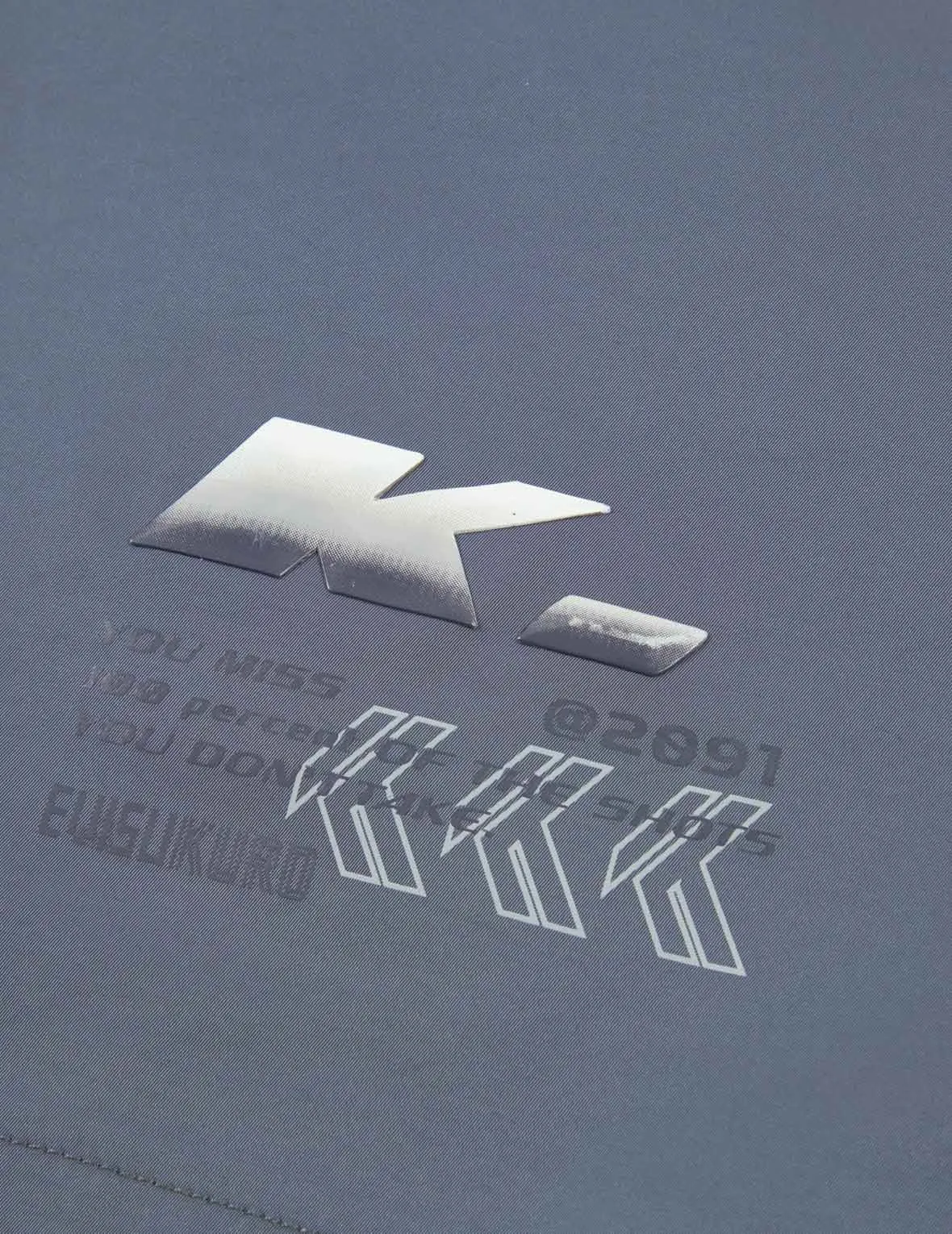 Logo Tape Padded Windbreaker Jacket