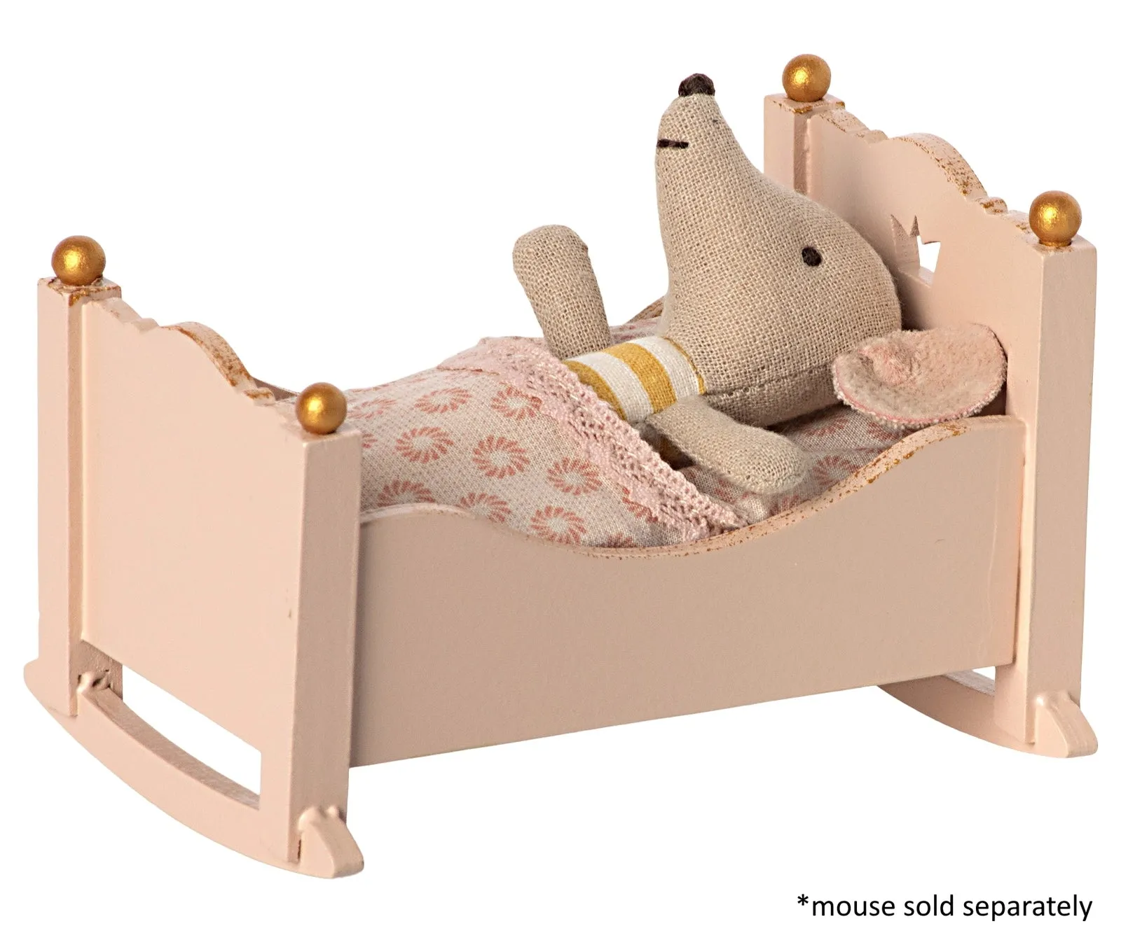 Maileg Miniature Wooden Cradle