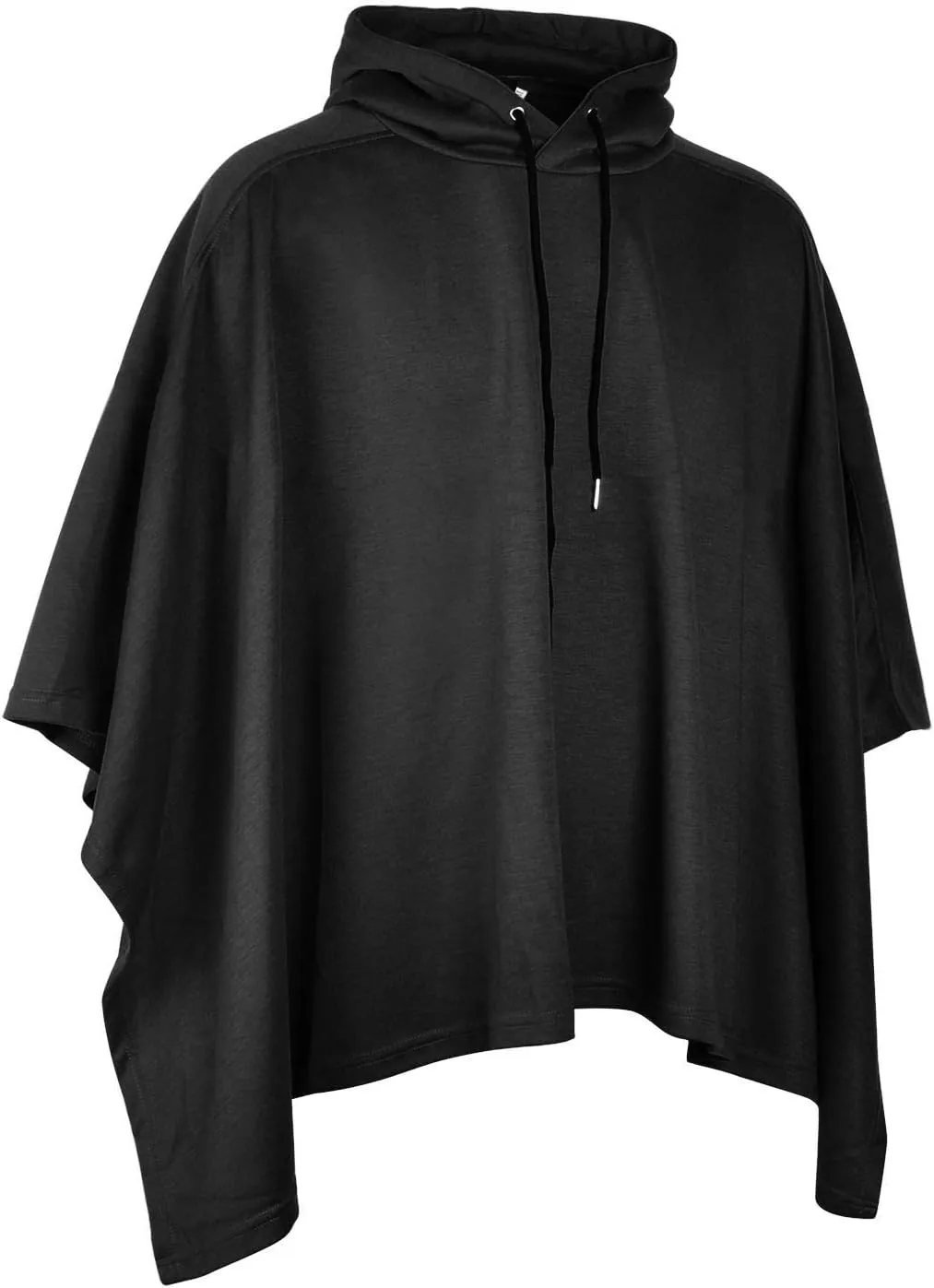 Men's Oversized Batwing Sleeves Hooded Poncho Cape