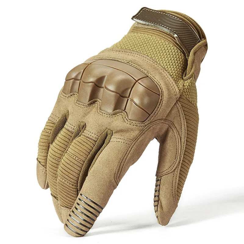 Military Rubber Hard Knuckle Full Finger Tactical Gloves
