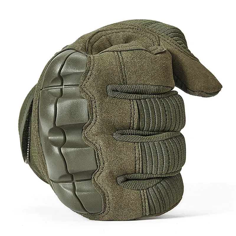 Military Rubber Hard Knuckle Full Finger Tactical Gloves