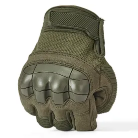 Military Rubber Hard Knuckle Full Finger Tactical Gloves