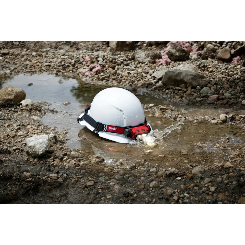 Milwaukee 2163-21 REDLTHIUM USB Rechargeable Hard Hat Headlamp, 600 Lumens