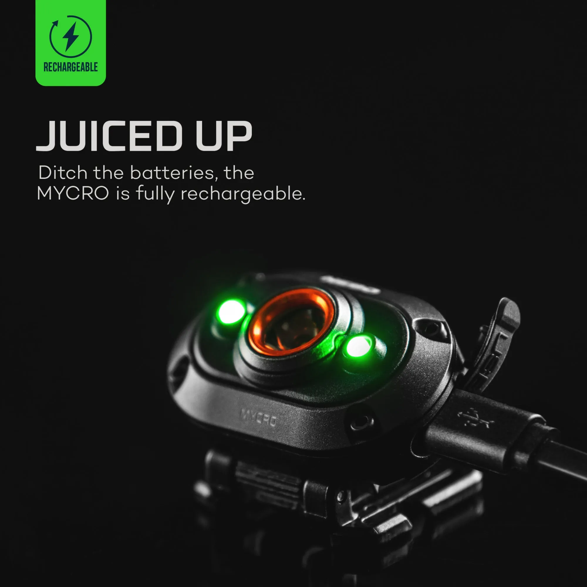 Nebo Mycro Rechargeable Headlamp Cap Light 400 Lumen LED