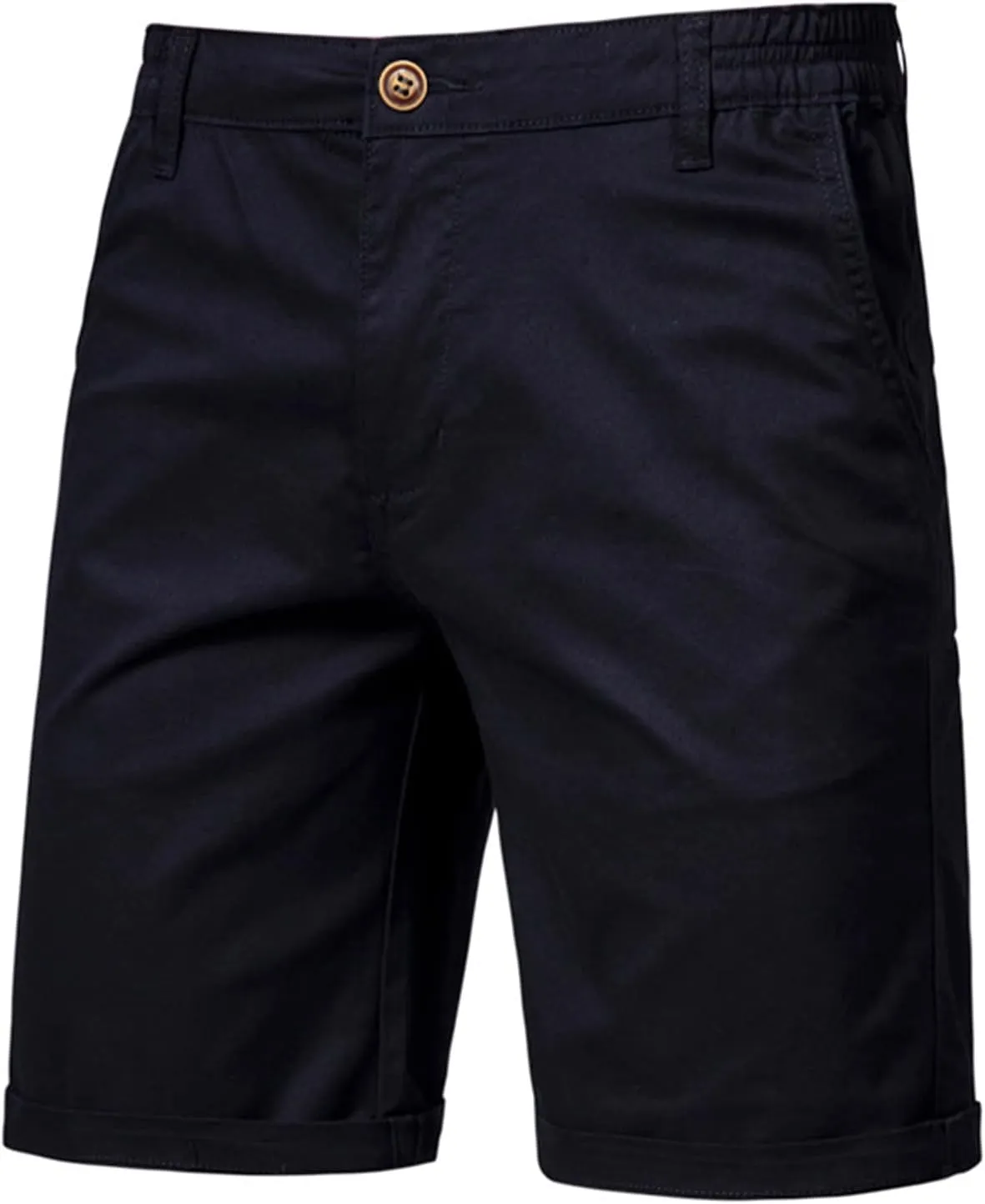 Oymyakon Men's Stretch Chino Short Slim Fit 10" Inseam Flat Front Shorts Summer Cotton Casual Shorts with Pocket