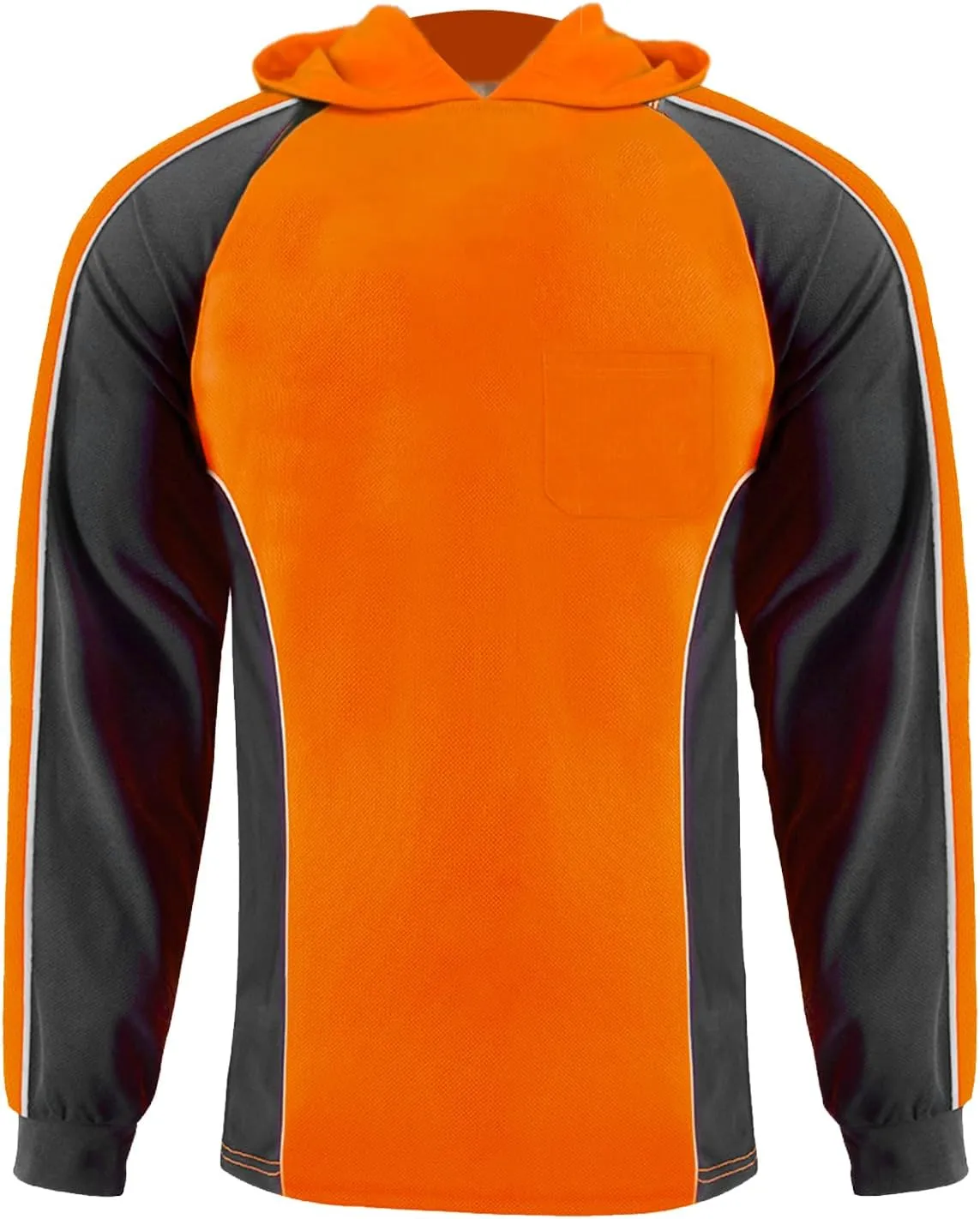 Safety Shirt High Visibility Short Long Sleeve Reflective Polo Shirts, Work T Shirts for Men Construction