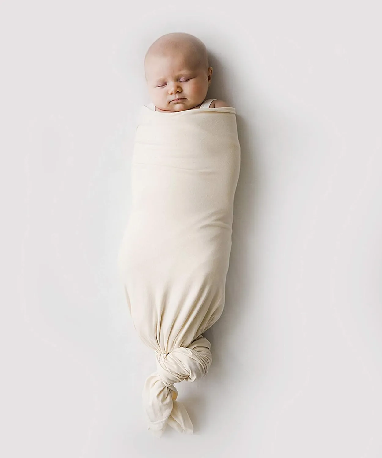snuggle me Swaddle | Organic Cotton Swaddle Blanket, Soft Stretch, 47 x 47 inches | Natural