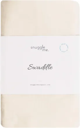 snuggle me Swaddle | Organic Cotton Swaddle Blanket, Soft Stretch, 47 x 47 inches | Natural