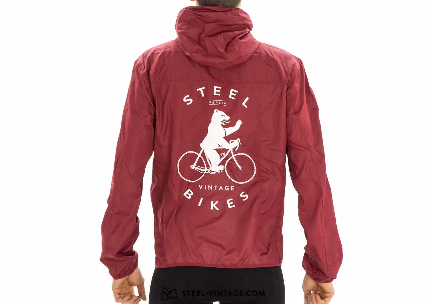Steel Vintage Bikes Windbreaker Berlin Bear