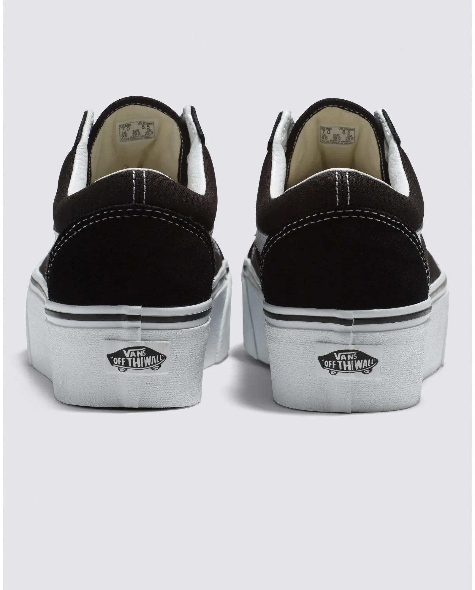 Vans Old Skool Stackform Shoe - BLACK/TRUE WHITE 6BT