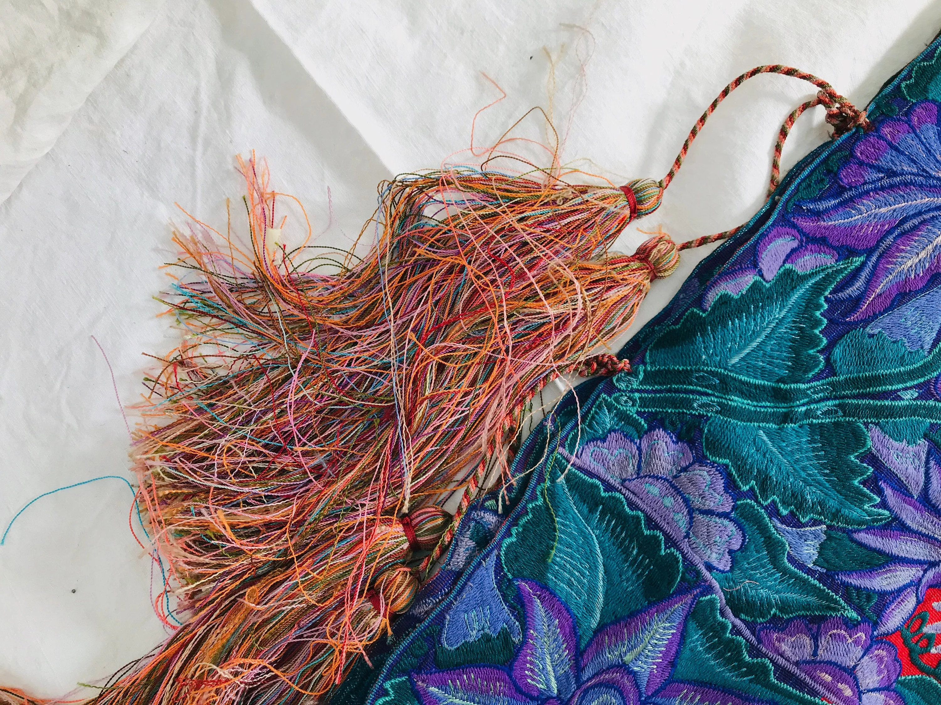 Vintage Zinacantan Poncho. Hand-woven & Embroidered.