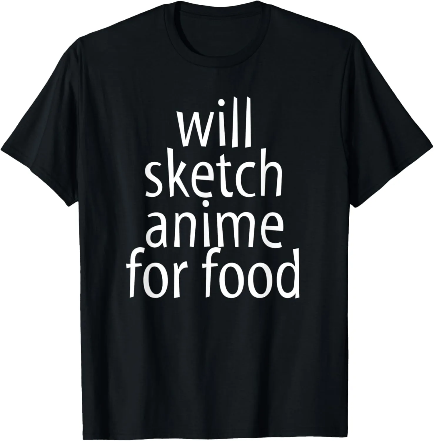 Will Sketch Anime For Food - Manga Anime Sketch Artist Gift T-Shirt